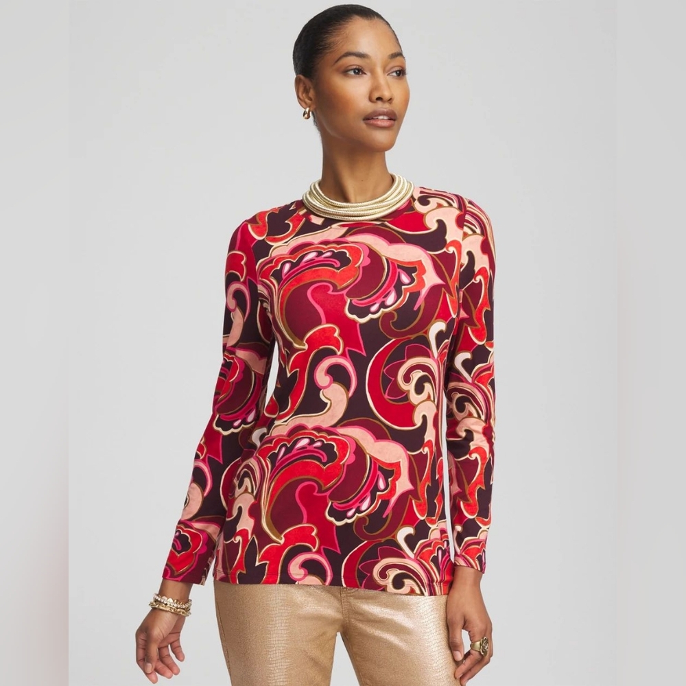 CHICO'S | Touch of Cool™ Swirl Layering Tee